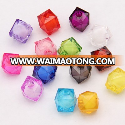 300pk wholesale 8mm Colorful Crystal Acrylic Beads for Jewelry Making